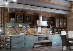 Современная кухня с рамочными фасадами